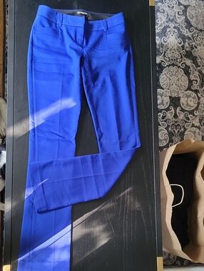 Express Bright Royal Blue Slim Dress Pants